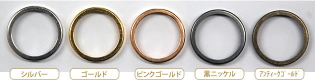 リングカバーのメッキの種類